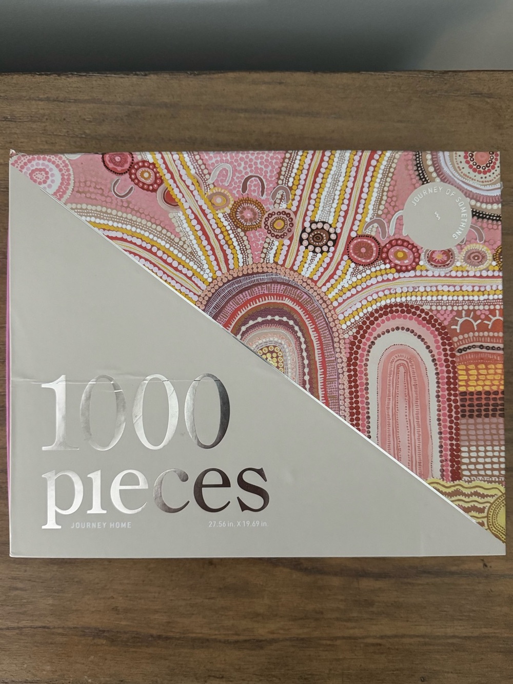 1000 Piece Puzzle - Pink & Multicolor Dot Arch Design